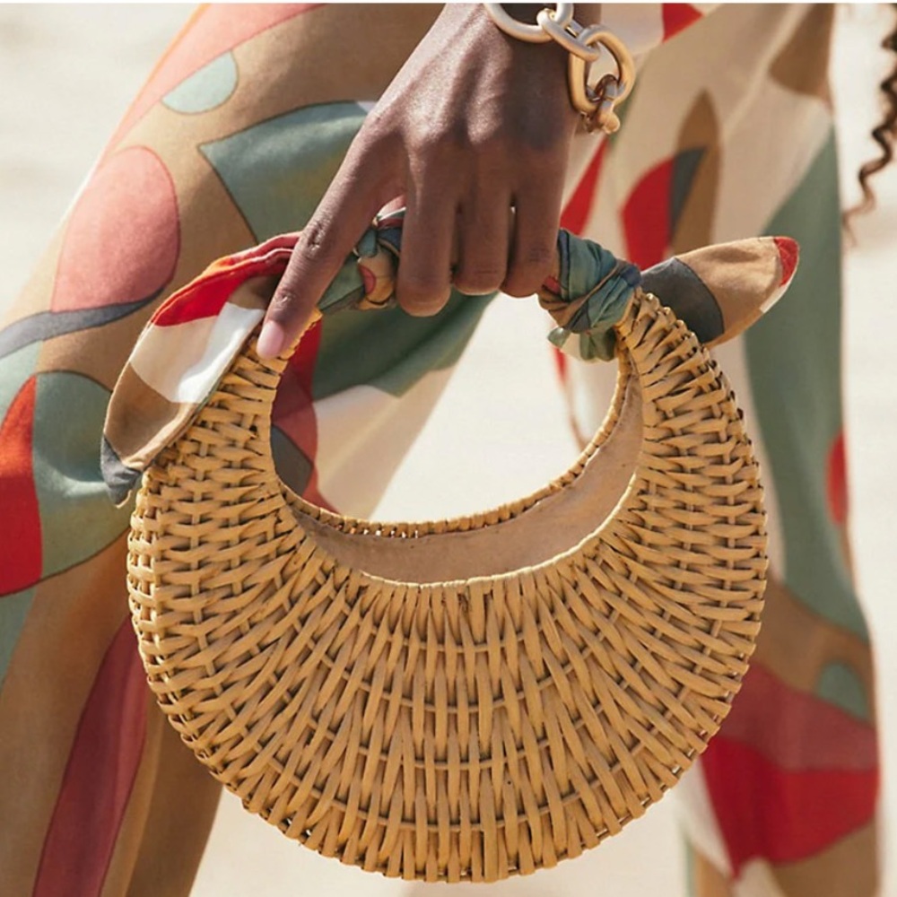 Cult Gaia Taja Mini Top Handle Bag in Natural New